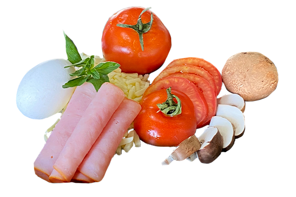 Calzone mit Trutenschinken (zugedeckt)