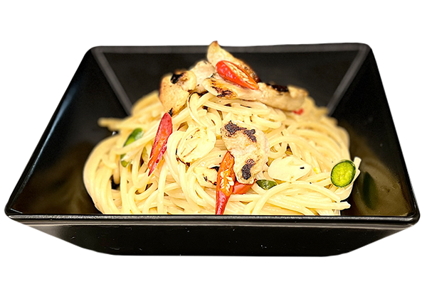Pasta al pollo (scharf)